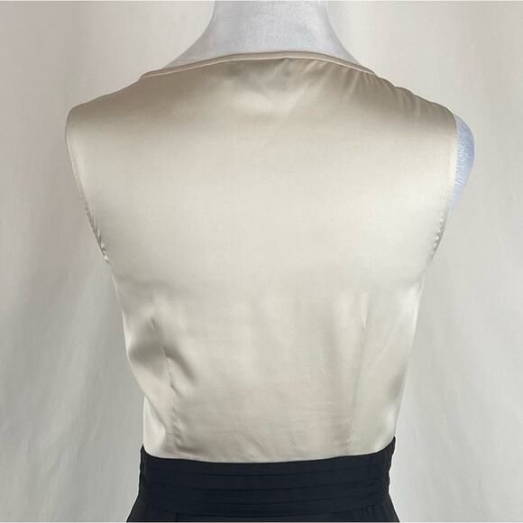 Max And Cleo Black Cream Balloon Ruffled Skirt Party Event Dress NWOT Size 10 - Picture 6 of 13